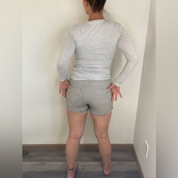 Billabong Shorts Hi Waisted Fit Stripe Boho Cotton Festival Summer - Picture 6 of 12